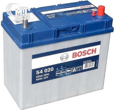 Аккумулятор Bosch S4 Silver Asia [0092S40200] 6СТ-45 Ач R EN330 А 238x129x227mm